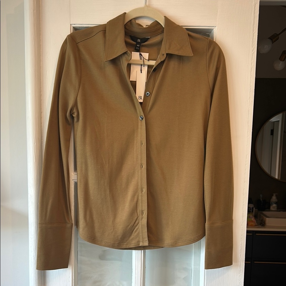 Banana Republic Knit Button-Up Shirt